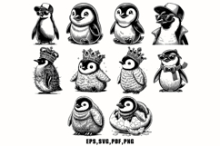 40 Penguin SVG Vector Bundle Product Image 4