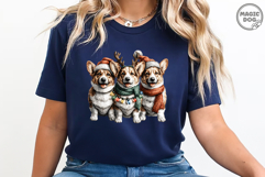 Corgi Christmas| Welsh Corgi Pembroke Santa Hat|Dog Mom PNG Product Image 4