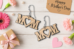 Mother's Day Mom Earrings Gift SVG Laser Grandmother Present Product Image 4