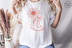 Cowgirl Boots and Flowers|Western Boots|Cowboy Flowers SVG Product Image 3
