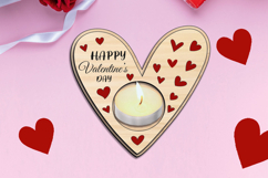 Valentine Day Candle Holder Heart Shape SVG Laser Love Gift Product Image 4
