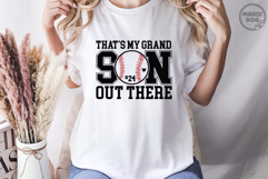That’s My Grandson Out There Baseball|Baseball Mom Game Day Product Image 4