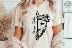 Stronger Together Couple Lion Men and Women Matching Shirt Product Image 4