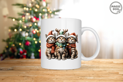 Christmas Tabby Cat|Orange Tabby Cat with Santa Hat and Ligh Product Image 4