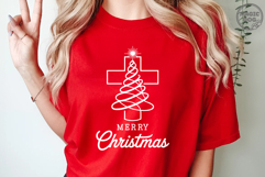 Christian Christmas Cross Tree|Minimal Faith Holiday Jesus Product Image 2
