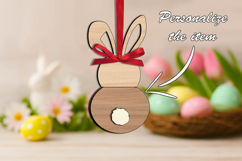 Gift Cute Bunny Ears Easter Gift Money Holder SVG Present Product Image 3