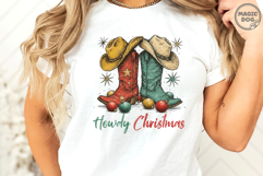 Howdy Christmas Western Cowboy Boots|Country Christmas PNG Product Image 4