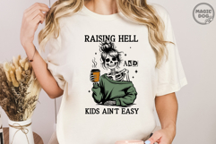 Raising Hell and Kids Ain’t Easy Mom Skeleton|Halloween Mama Product Image 5