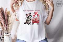 Raccoon Valentine PNG: Oops I Got Another Valentine Product Image 4