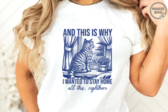 And This Is Why I Wanted To Stay Home|Introvert Cat Quote Product Image 4