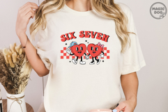 Six Seven Heart Couple Retro Cartoon Boy and Girl Valentine Product Image 4