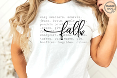 Fall Autumn Words|Cozy Season|Fall Quote|Farmhouse Decor SVG Product Image 4