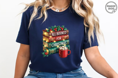 All Booked for Christmas|Cozy Book Lover|Christmas Teacher Product Image 4
