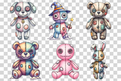 VooDoo Doll | Watercolor Creepy Scary Spooky Halloween PNG Product Image 4