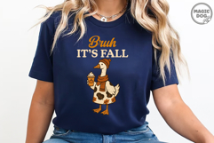 Bruh It’s Fall Funny Goose Fall, Autumn Pumpkin Spice Coffee Product Image 4