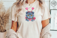 Valentines Cat Breeds|Peeking Cat Valentine's Day|Cat Lover Product Image 5