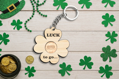 Laser SVG St. Patrick's Day Coin Holder Keychain Lucky Charm Product Image 4