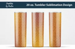 Seamless Hot Orange Skinny Tumbler Wrap for Sublimation Product Image 4