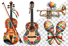 Cinco de Mayo PNG | Watercolor Clip Art Mexican Fiesta Taco Product Image 4