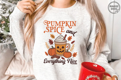 Pumpkin Spice &amp; Not So Nice|Fall Coffee Quote Autumn Season Product Image 2