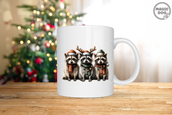 Christmas Racoon|Christmas Feral|Trash Panda with Santa Hat Product Image 4