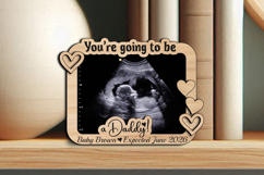 You Are Going to be Daddy SVG Ultrasound Sonogram Baby Frame Product Image 4