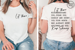 Let Them Christian Quote|Faith-Based Saying| Inspirational Product Image 4