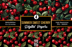Summer Sweet Cherries Seamless Pattern Product Image 1