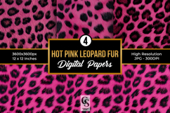 Hot Pink Leopard Fur Seamless Pattern Product Image 1