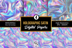 Holographic Silk Satin Seamless Patterns Product Image 1