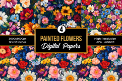 Bright Painted Flower Garden Patterns Product Image 1