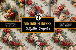 Vintage Floral Garden Seamless Patterns Product Image 1