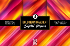 Bold Neon Gradient Seamless Patterns Product Image 1