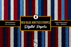 Patriotic Knitted Stripes Seamless Patterns Product Image 1