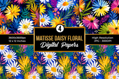 Matisse Daisy Flowers Seamless Patterns Product Image 1