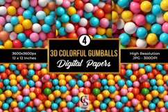 Colorful 3D Gumballs Seamless Patterns Product Image 1