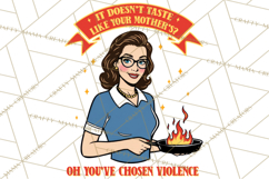 Retro Sarcastic Fifties Housewife PNG | Funny Sublimation Product Image 3