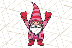 Valentine Gnome PNG | Valentines Day Sublimation Design Product Image 4