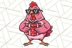 Valentines Day PNG | Valentine Chicken Sublimation Design Product Image 4