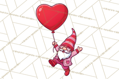Valentine Gnome PNG | Valentines Day Sublimation Design Product Image 5