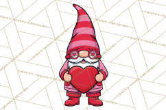 Valentine Gnome PNG | Valentines Day Sublimation Design Product Image 3