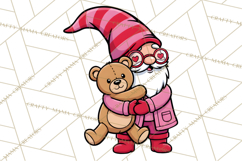 Valentine Gnome PNG | Valentines Day Sublimation Design Product Image 5