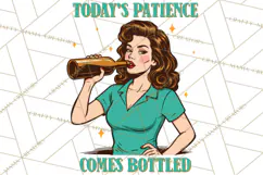 Retro Sarcastic Fifties Housewife PNG | Funny Sublimation Product Image 2