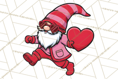 Valentine Gnome PNG | Valentines Day Sublimation Design Product Image 3