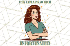 Retro Sarcastic Fifties Housewife PNG | Funny Sublimation Product Image 3