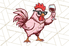 Valentines Day PNG | Valentine Chicken Sublimation Design Product Image 4