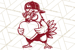 Valentine Chickens SVG | Valentines Day Cut File | Love Product Image 4