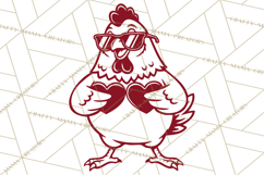 Valentine Chickens SVG | Valentines Day Cut File | Love Product Image 2