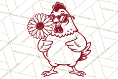 Valentine Chickens SVG | Valentines Day Cut File | Love Product Image 3