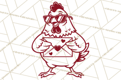 Valentine Chickens SVG | Valentines Day Cut File | Love Product Image 4